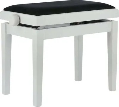 Produktbild von GEWA Piano Bench Deluxe Klavierhocker aus Holz White Matt