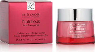 Produktbild von Estée Lauder Nutritious Super-Pomegranate Radiant Energy Moisture Creme, Tages- & Nachtcreme, Frauen, Gesicht, Feuchtigkeitsspendend, Feuchtigkeitsspendend, Aufpolsterung, Schutz, 50 ml, Topf