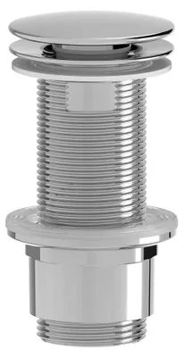 Produktbild von Nicht verschließbare Waschbecken-Ablaufgarnitur 5/4" 5/4", großer Stopfen, 10-80mm, ABS/chrom