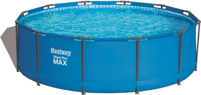 Zdjęcie produktu dla Kompletny basen stelażowy Steel Pro Max™, okrągły, z pompą filtrującą i drabinką zabezpieczającą 366 x 100 cm, basen, pływanie, baseny