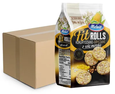 Produktbild von MELVIT Fit Rolls Mais-Buchweizenrollen mit Meersalz 6 x 60 g