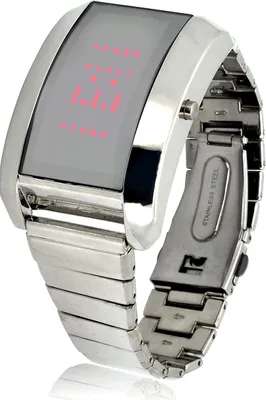 Image de Montre LED en acier avec správy pesonalisés