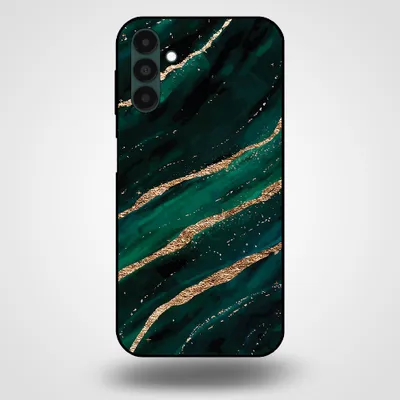 Obrázek produktu pro Smartphonica Pouzdro na mobil pro Samsung Galaxy A04s s mramorovým potiskem - Zadní kryt z TPU s mramorovým vzorem - Green Gold