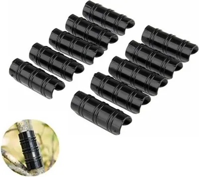 Obrázek produktu pro Svorky na potrubí do skleníků, 20 kusů, ABS, 19 mm, černé