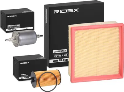 Produktbild von RIDEX Filterset Inspektionspaket Filtersatz für OPEL Corsa D Schrägheck (S07) Corsa D Kastenwagen (S07) für VAUXHALL Corsa Mk III (D) Schrägheck (S07)