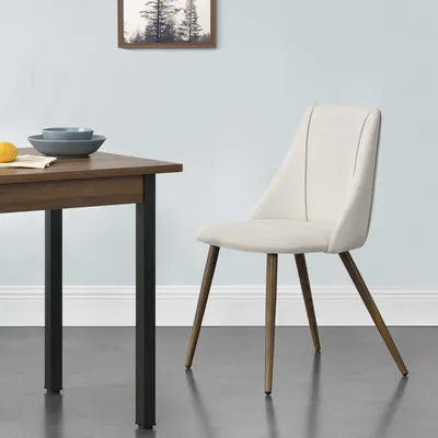 Produktbild von 2er-Set Polsterstuhl HLO-PX1 Holzfarben Beige