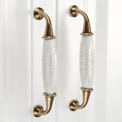Produktbild von Antike Keramik-Eierbecher - Vintage Messing - Set aus 2 Stücken