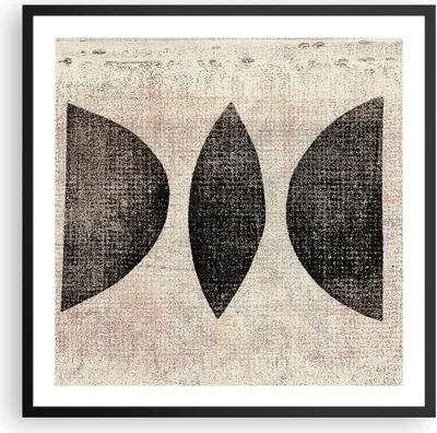 Produktbild von Gerahmtes Poster - Schwarzer Rahmen - Form Figuren Geometrisch - 60x60 cm - Wand Bild - Wanddeko - Wandbilder - Kunstposter - Wandposter - Bilderrahmen - Bilder - Kunstdruck - P2BAC60x60-5099