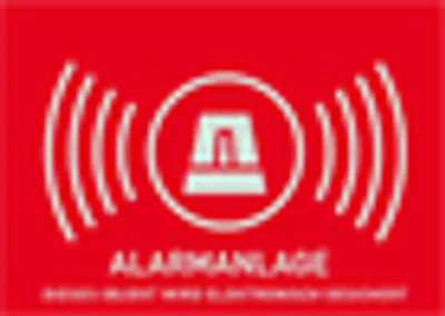 Produktbild von ABUS Warnaufkleber Alarm -D- AU1322 148x105mm AU1322