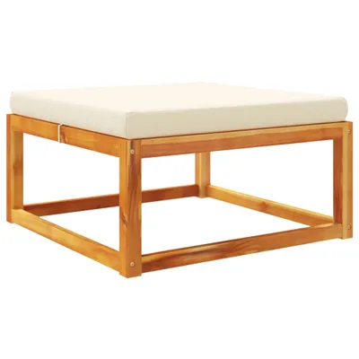 Produktbild von Gartenhocker mit Kissen 65x65x29 cm Massivholz Akazie