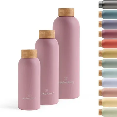 Produktbild von Famanu Edelstahl-Trinkflasche 400 ml - isoliert, auslaufsicher, doppelwandig