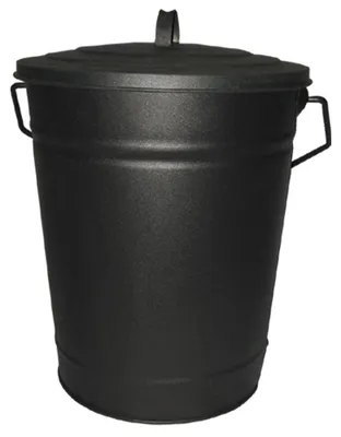 Immagine prodotto di Home Discount®: Secchio per cenere, secchio per carbone/legna con coperchio, colore nero