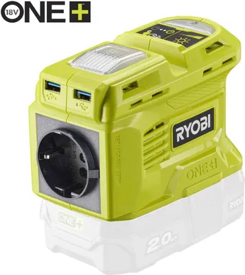 Produktbild von RYOBI Akku-Wechselrichter RY18BI150B-0 18V, Inverter, mobile Stromquelle 150W, 2 USB A-Anschlüsse, 1 USB C-Anschluss