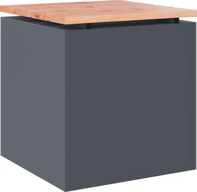 Produktbild von vidaXL Gartenbank Anthrazit 40 x 40 x 43 cm