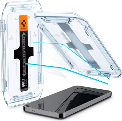 Produktbild von Spigen GLAS.tR EZ Fit HD, Samsung, Galaxy S24 (2024), Staubresistent, Kratzresistent, Transparent, 2 Stück(e)