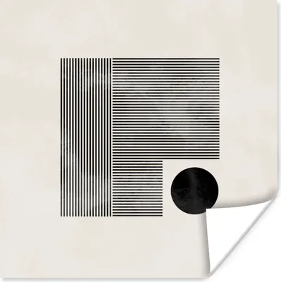 Produktbild von MuchoWow® Poster Quadratisch - Minimalismus - Abstrakt 50x50 cm - Wohnzimmerdekoration