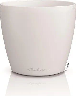 Obrázek produktu pro Lechuza Obal Classico Color Deco, průměr 14 cm, bílá