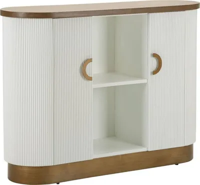 Immagine prodotto di Dmora Credenza Ferrule 41x121x90h cm Bianco, Apertura Battente 6 Vani