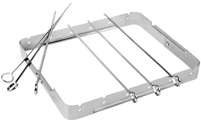 Zdjęcie produktu dla SZPIKULCE DO SZASZŁYKÓW NA STOJAKU 6 szt dł. 34 cm - 15407