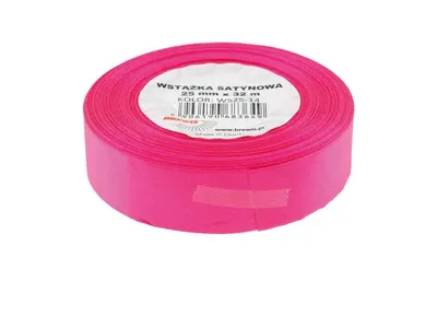 Zdjęcie produktu dla Wstążka satynowa różowa 25mmx32m