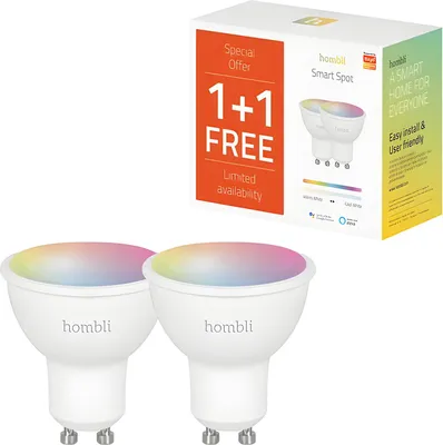 Obrázok produktu pre Hombli HBPP-0110, Inteligentná žiarovka, Biela, GU10, Multi, 350 lm, 5 W