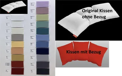 Produktbild von Kissenbezug für Lattokiss Lattoflex Jersey Reißverschluß auf Kissenform achten