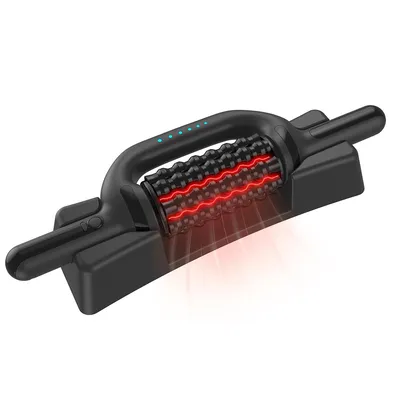 Produktbild von Elektrischer Körper Massage Roller mit Rotlicht, Anti Cellulite & Muskelentspannung, 6 Modi, für Beine Rücken & Füße, kabellos Akk