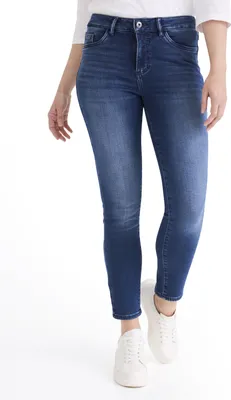 Produktbild von Stooker Women FLORENZ MODERN SLIM FIT Damen 5-Pocket-Jeans Slim Fit 38 (Länge 28) midblue used