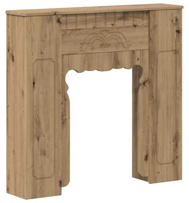 Produktbild von vidaXL Kaminumrandung Artisan-Eiche 93 x 20 x 89 cm Holzwerkstoff