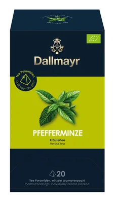 Produktbild von Dallmayr Kräutertee Pfefferminze, 20 Pyramidenbeutel