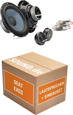 Produktbild von Lautsprecher Boxen Einbaupaket Front Gladen Alpha165G2 passend für Seat Exeo Typ 3R | 2x Tief-Mitteltöner 2x Hochtöner 2x Frequenzweiche