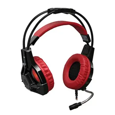 Produktbild von Defender Lester, Gaming Headset, Headset mit Mikrofon, Lautstärkeregler, schwarz/rot, 2.0, 50 mm Treiber Typ 2x 3.5
