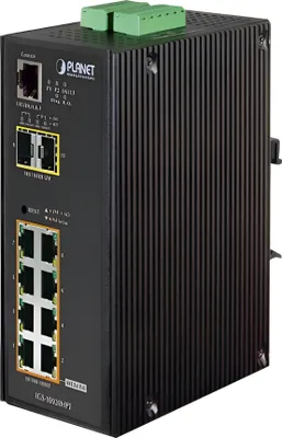 Obrázek produktu pro Planet IGS-10020HPT - Switch - L2+ - řízený - 8 x 10/100/1000 (PoE+)