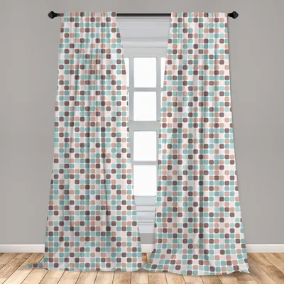 Immagine prodotto di Abakuhaus, tende per finestre, forma arrotondata, set da 2 pannelli, 150 x 245 cm