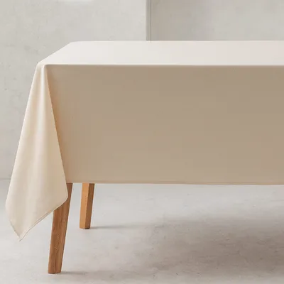 Produktbild von GAMUSI Wasserdichte Tischdecke, aus 100% Baumwolle Nature - Ecru 140x140cm