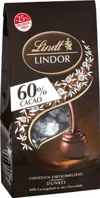 Image de Lindt Lindor Sachet Noir 60 %