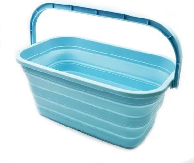 Produktbild von 11,6L Faltbare Eimer, blau, groß