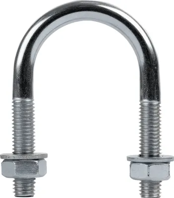 Produktbild von DROMET U-Bügel M10 verzinkt 43/81 mm Bügelschraube 1 1/4 Zoll mit Muttern