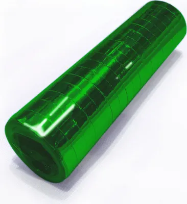 Produktbild von Glitzer Luftschlangen grün metallic