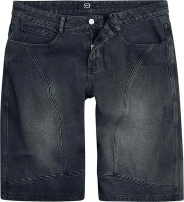 Produktbild von RED by EMP Herren schwarze knielange Shorts im Baggy Fit 30