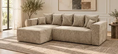 Produktbild von Ecksofa mit Schlaf- und naufbewahrungsfunktion, Modell RIO