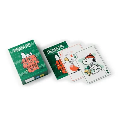 Produktbild von Spielkarten Peanuts Weihnachten Kartenspiel 52 Karten + 2 Joker Snoopy Woodstock