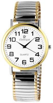 Produktbild von Classique 2700011-002 Analog Herrenuhr mit Metallzugband bicolor