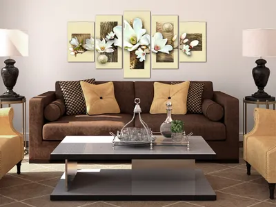 Produktbild von Akustikbild Blumen 200x100 cm Bilder Akustikschaum Hochleistungsschallabsorber Schallschutz Leinwand 5 tlg Wandbild Raumakustik Schalldämmung 030110-16