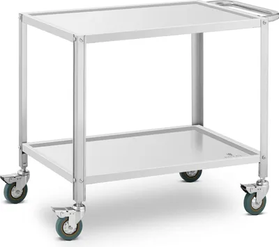 Zdjęcie produktu dla Wózek kelnerski cateringowy do serwowania 2 półki 80 x 57 cm do 100 kg