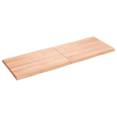 Produktbild von vidaXL Tischplatte 140x50x(2-4) cm Massivholz Behandelt Baumkante