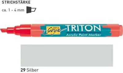 Produktbild von KREUL Triton Acrylic Marker edge Silber