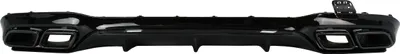 Image de Pare-chocs Diffuseur Sortie d'échappement Noir pour Mercedes E W213 2016-2019 E63 Look