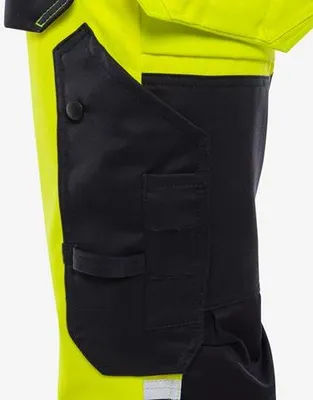 Produktbild von Fristads Flamestat High Vis Stretch-Handwerkerhose, Kl. 2 2167 ATHF 129520, Farbe:warnschutz-gelb/marine, Größe:C152