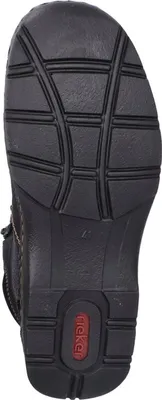 Produktbild von Rieker Herren Stiefeletten Leder Warmfutter Weite H – Bequeme Winterschuhe 05362, Größe:44 EU, Farbe:Schwarz